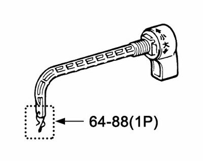 【メール便対応】LIXIL（INAX）　玉鎖用吊金具　【品番：64-88（1P）】