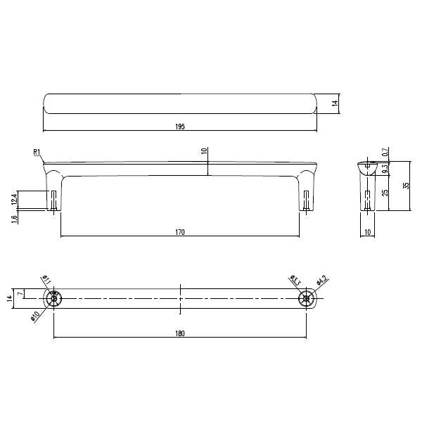 【メール便対応】LIXIL（INAX）　把手ビス付　【品番：BT-A/6-F】