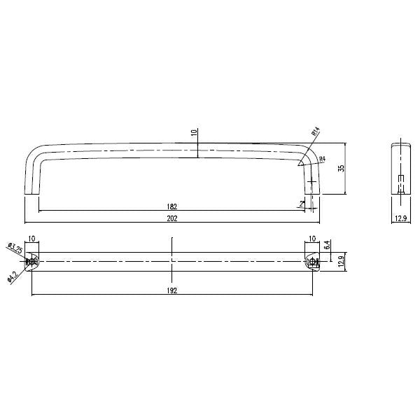 LIXIL（INAX）　コの字トッテ　【品番：BT-B-N/18-G】