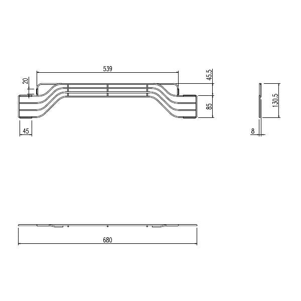 LIXIL（INAX）　網棚　【品番：BB-PR3-75-A】●