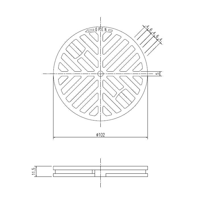 【メール便対応】LIXIL（INAX）　排水目皿　オフホワイト　【品番：M-1835/W-K】