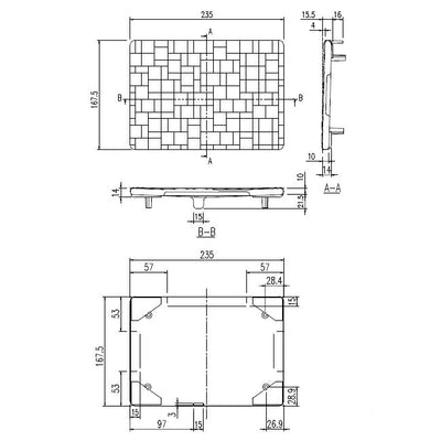 LIXIL（INAX）　排水目皿　ライトグレー　【品番：M-FA（28）/N66】◯