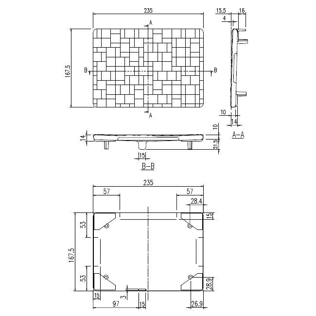 LIXIL（INAX）　排水目皿　ライトグレー　【品番：M-FA（28）/N66】◯