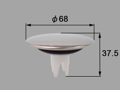 LIXIL（INAX）　プッシュワンウエイ排水栓密閉フタ　【品番：B21-SVAR2（68）】◯