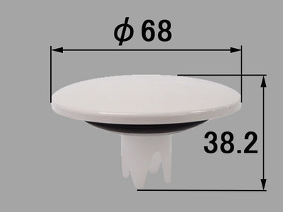 LIXIL（INAX）　プッシュワンウエイ排水栓密閉フタ　【品番：B21-SVLAR（68）】◯