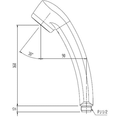 LIXIL（INAX）　シャワーヘッド（スプレー）　【品番：BF-6C】●