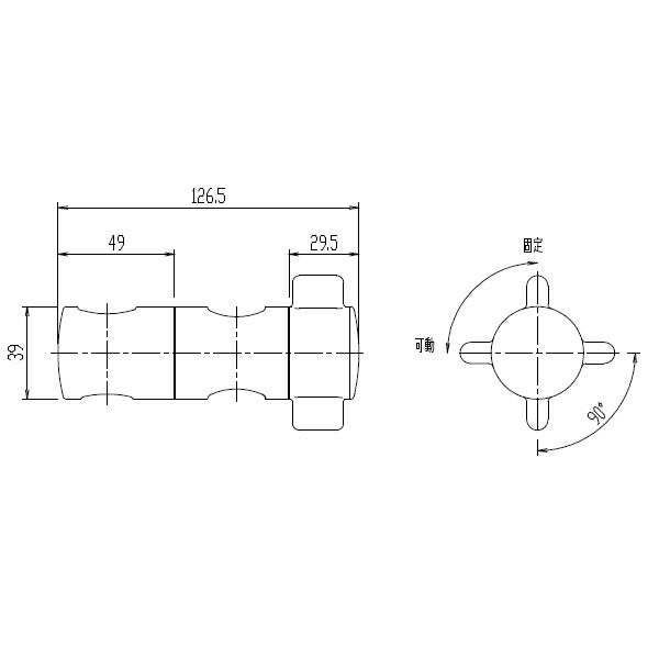 LIXIL（INAX）　スライドバー用シャワーフック　【品番：A-3682/NC】◯