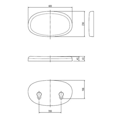 LIXIL（INAX）　ヘッドレスト　グレー　【品番：YCH-8/G】