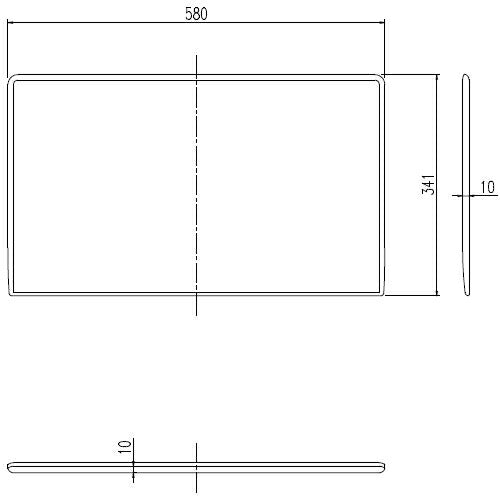 LIXIL（INAX）　クッション　ブラック　【品番：CCB-2/K】●