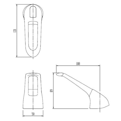 LIXIL（INAX）　シングルレバー操作部　【品番：A-4147/N88】●