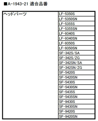 LIXIL（INAX）　ヘッドパーツ　【品番：A-1943-21】