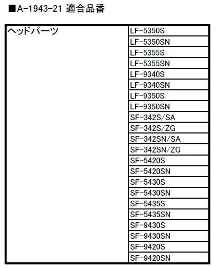 LIXIL（INAX）　ヘッドパーツ　【品番：A-1943-21】