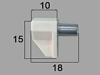 【メール便対応】LIXIL（INAX）　棚受けダボ4個セット　【品番：NKP3005/4】