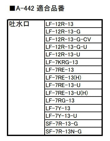 LIXIL（INAX）　吐水口部　【品番：A-442】
