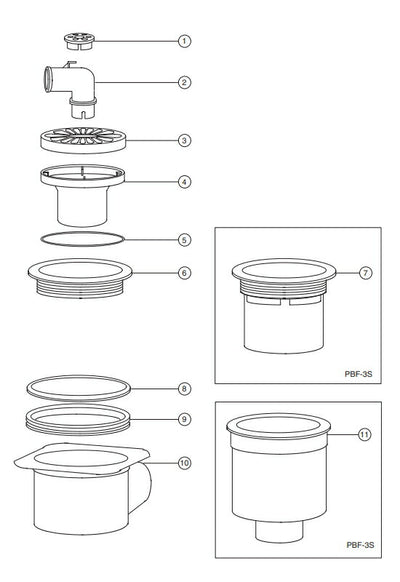 【メール便対応】LIXIL（INAX）　目皿　【品番：PBF-A-002】