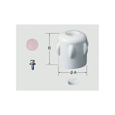 【在庫処分】LIXIL（INAX）　開閉ハンドル部（湯用）　【品番：A-2002-2】