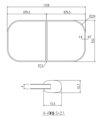 LIXIL（INAX）　組フタ　【品番：YFK-1475B（4）】