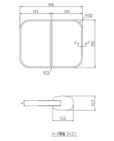 LIXIL（INAX）　組フタ　【品番：YFK-1075B（2）】