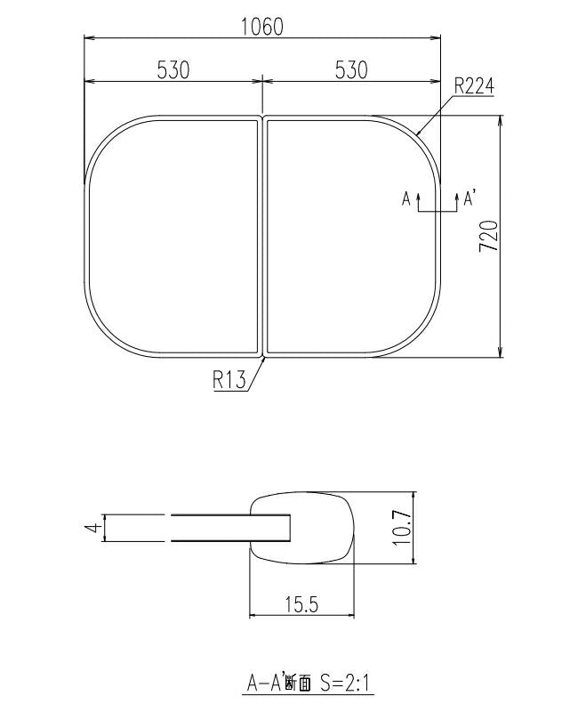 LIXIL（INAX）　組フタ　【品番：YFK-1175B（9）】