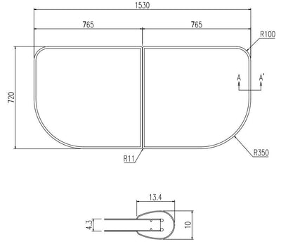 LIXIL（INAX）　組フタ　【品番：YFK-1579B（2）】