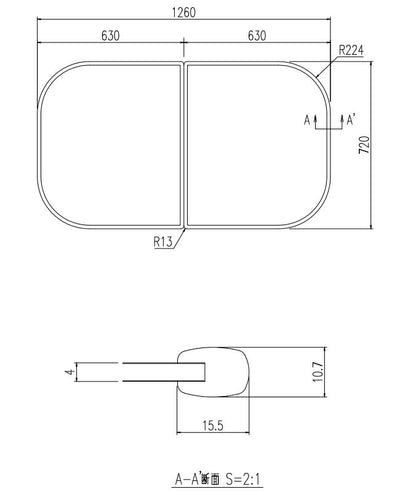 LIXIL（INAX）　組フタ　【品番：YFK-1375B（2）-K】