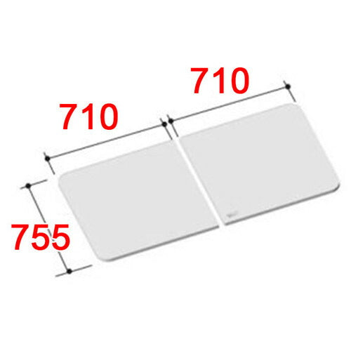 LIXIL（INAX）　組フタ　【品番：YFK-1476B（4）-D2】