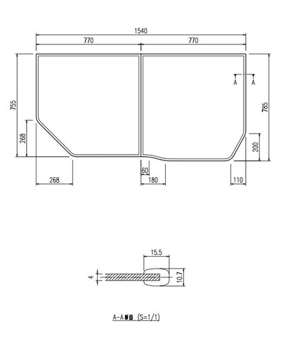 LIXIL（INAX）　組フタ　【品番：YFK-1576B（11）L】