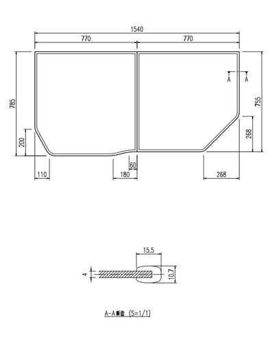 LIXIL（INAX）　組フタ　【品番：YFK-1576B（11）R】