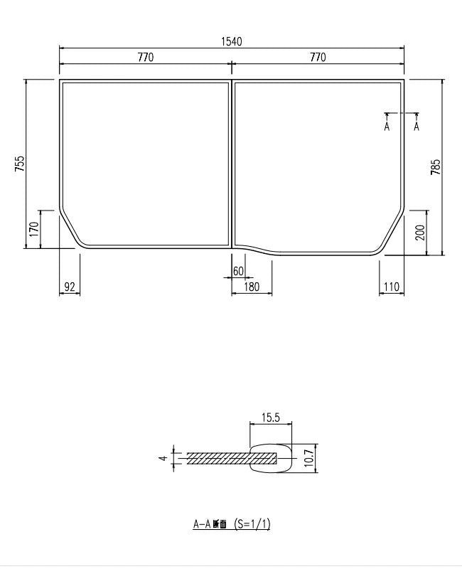 LIXIL（INAX）　組フタ　【品番：YFK-1576B（12）L】