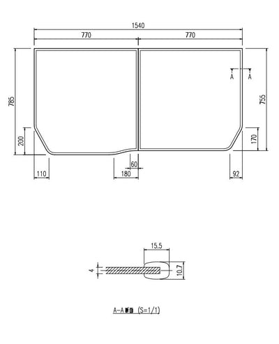 LIXIL（INAX）　組フタ　【品番：YFK-1576B（12）R】