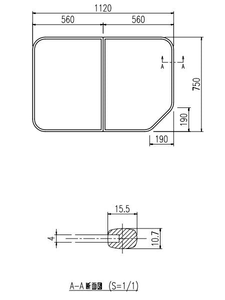 LIXIL（INAX）　組フタ　【品番：YFK-1175B（11）R】●