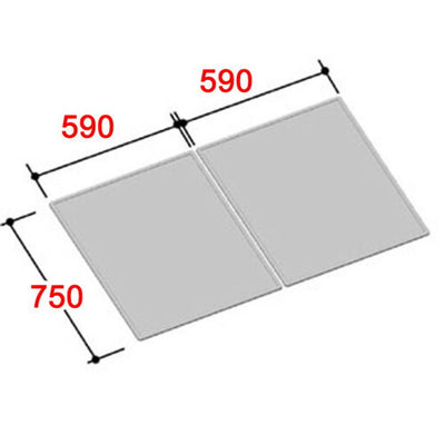 LIXIL（INAX）　組フタ　【品番：YFK-1280B（2）】