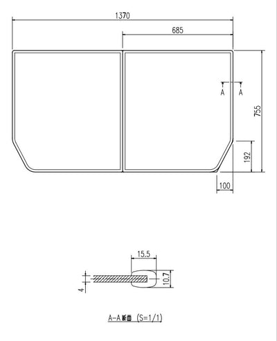 LIXIL（INAX）　組フタ　【品番：YFK-1476B（1）】