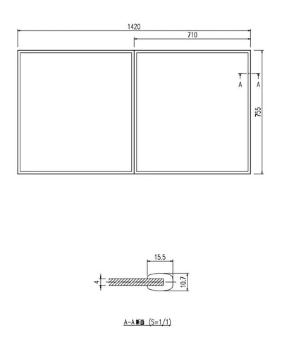 LIXIL（INAX）　組フタ　【品番：YFK-1476B（3）】