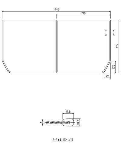 LIXIL（INAX）　組フタ　【品番：YFK-1576B（3）】●