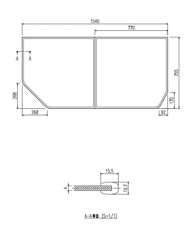 LIXIL（INAX）　組フタ　【品番：YFK-1576B（5）L】●