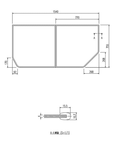 LIXIL（INAX）　組フタ　【品番：YFK-1576B（5）R】