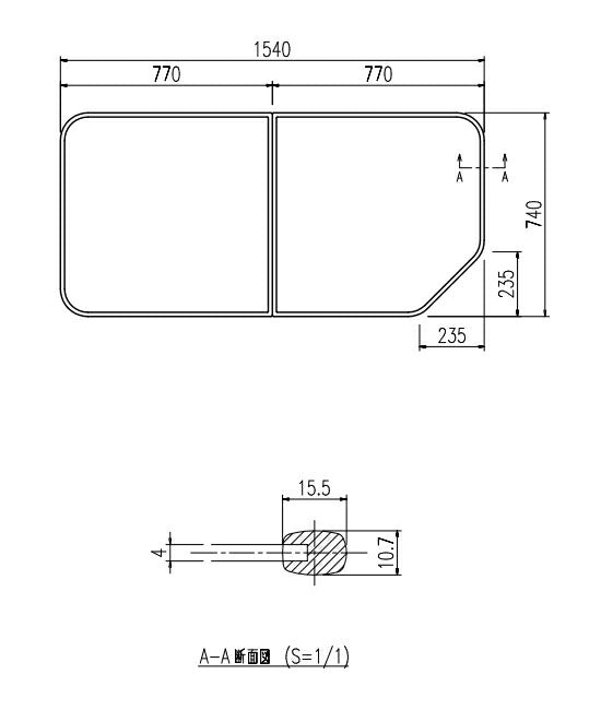 LIXIL（INAX）　組フタ　【品番：YFK-1574B（3）R】●