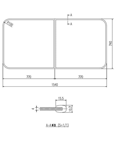 LIXIL（INAX）　組フタ　【品番：YFK-1574B（1）】