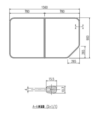 LIXIL（INAX）　組フタ　【品番：YFK-1690B（3）R】●