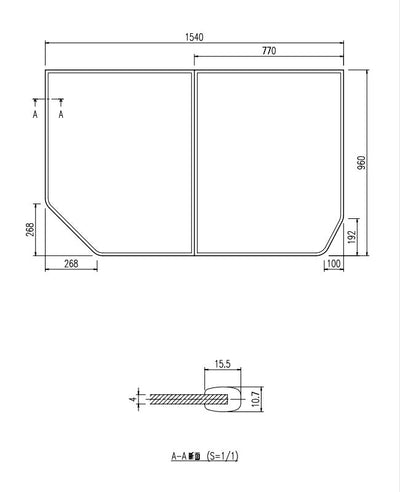 LIXIL（INAX）　組フタ　【品番：YFK-1596B（3）L】