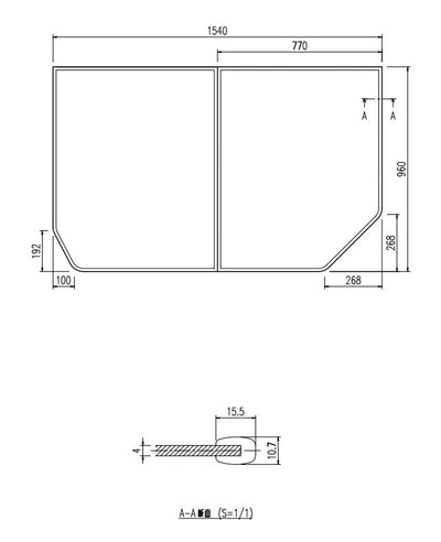 LIXIL（INAX）　組フタ　【品番：YFK-1596B（3）R】