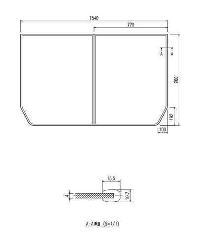 LIXIL（INAX）　組フタ　【品番：YFK-1596B（1）】