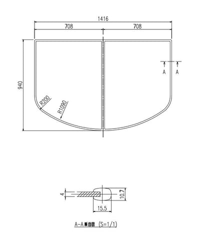 LIXIL（INAX）　組フタ　【品番：YFK-1694B（4）】