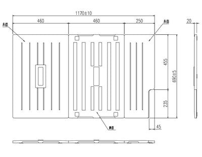 LIXIL（INAX）　組フタ　【品番：TB-120SKR】