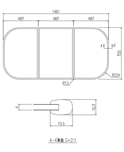 LIXIL（INAX）　組フタ　【品番：YFK-1575C（1）】