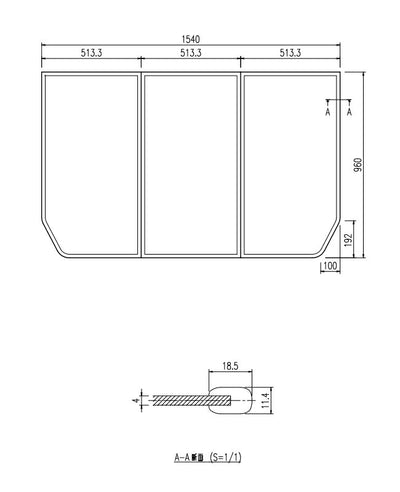 LIXIL（INAX）　組フタ　【品番：YFK-1596C（1）】