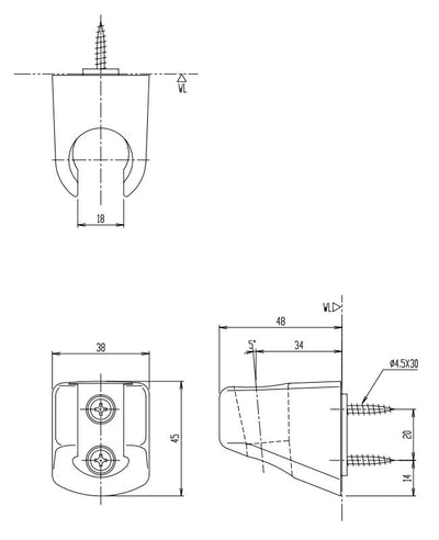 LIXIL（INAX）　シャワーフック　【品番：BF-30C】