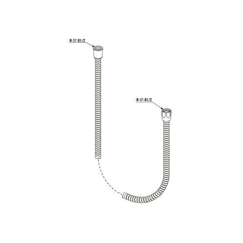 LIXIL（INAX）　シャワーホース（L＝1800）　【品番：A-10300-18】●