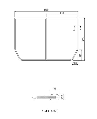 LIXIL（INAX）　組フタ　【品番：YFK-1176B（5）】